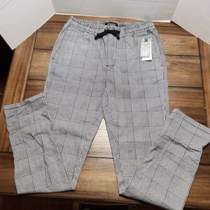 Raw Yarn Industries Pants Stretch Twill Elastic Waist Md NWT